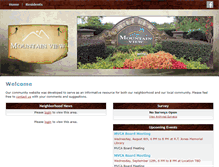Tablet Screenshot of mountainviewhoa.com